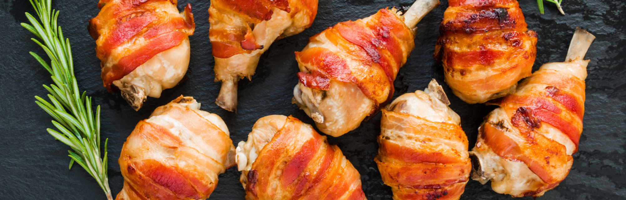 Chicken wrapped in bacon