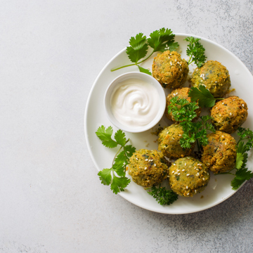 Chickpea and aubergine snacks