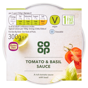 Co-op Fresh Tomato & Basil Pasta Sauce