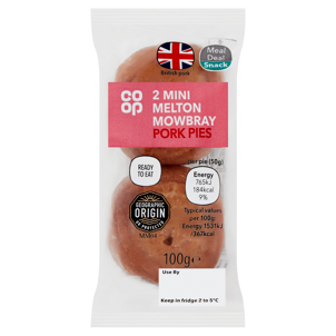 Co-op 2 Mini Melton Mowbray Pork Pie