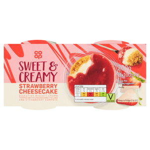 Co-op Strawberry Cheesecake 2x100G