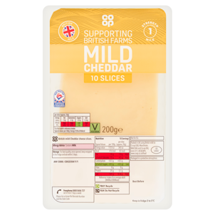 Co-op British Mild Cheddar Slices