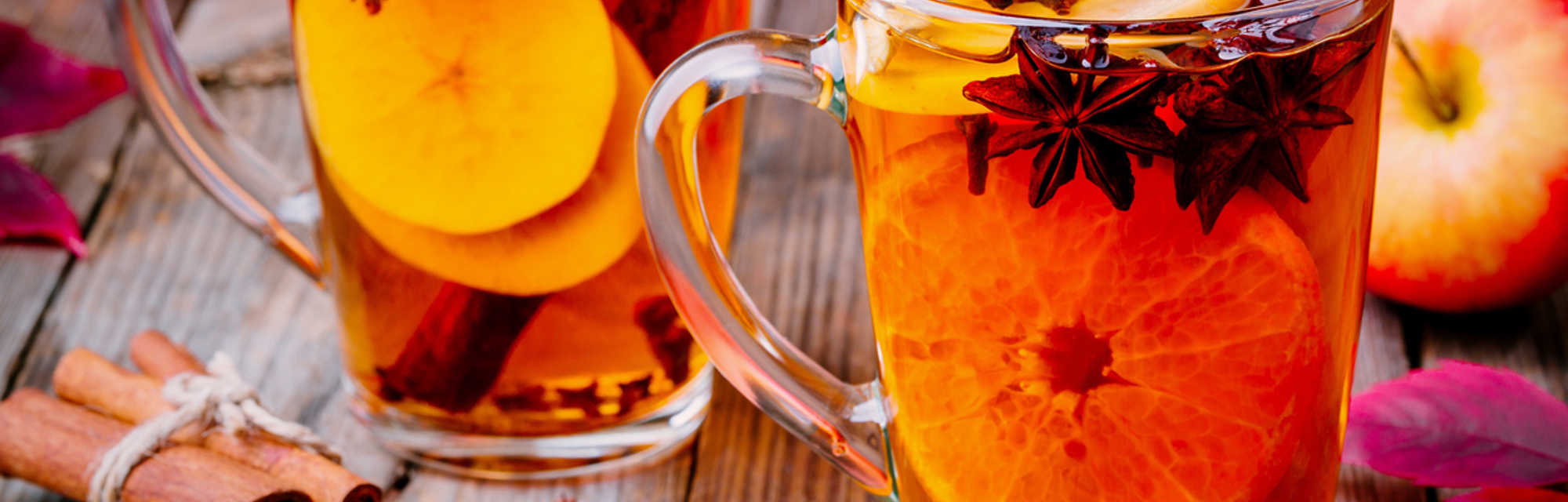 Mulled cider mocktail