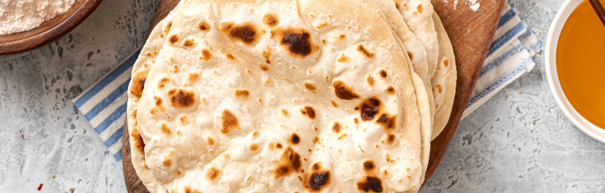 Two ingredient naan bread