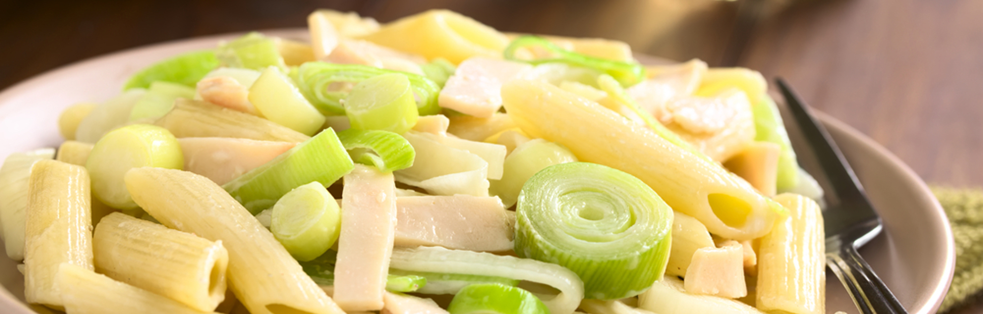 Ham & leek pasta