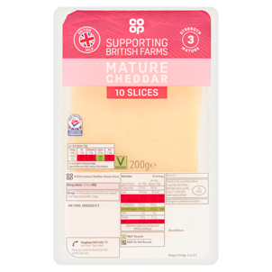 Co-op British Mature Cheddar Slices