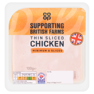 Co-op Thin Sliced Chicken