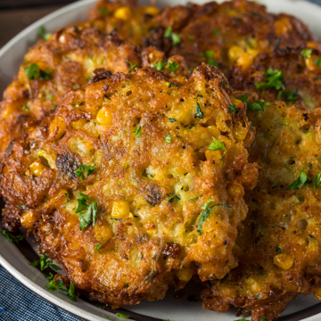 Tuna & sweetcorn fritters