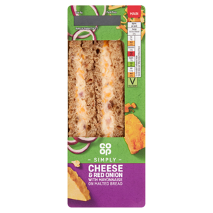 Co-op Cheese & Onion Sandwich