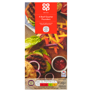 Co-op Quarter Pounder Beef Burger